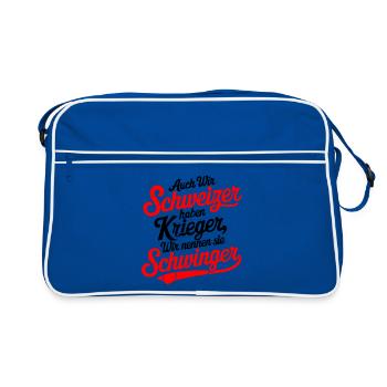 Guerrier échangiste - Sac Retro - bleu/blanc - Devant