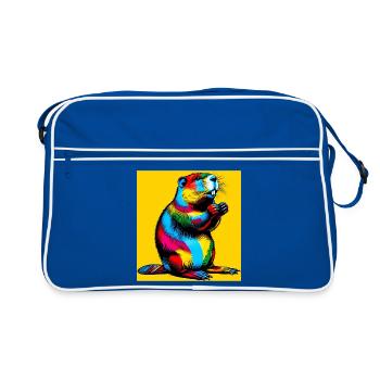 castor - Sac Retro - bleu/blanc - Devant