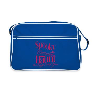 Spooky Costumes - Für die Halloween Nacht - Retro Tasche - Blau/Weiß - Vorne