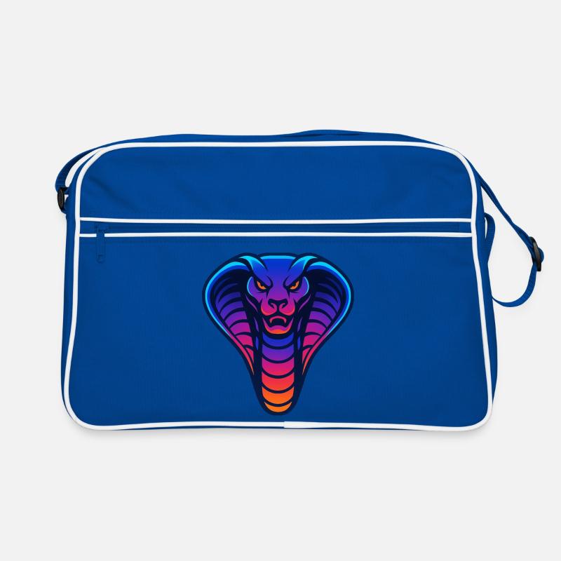 Illustration de dégradé de cobra néon Sac Retro