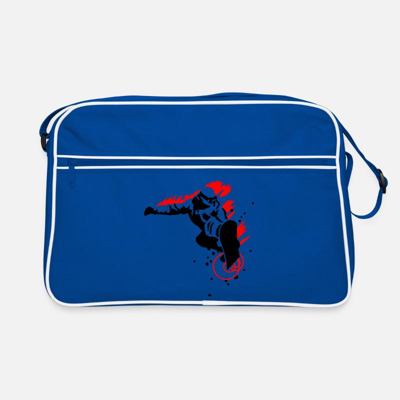Snowboarder Retro Tasche