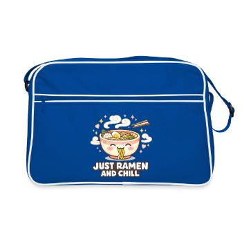 Ramen et Chill - Sac Retro - bleu/blanc - Devant
