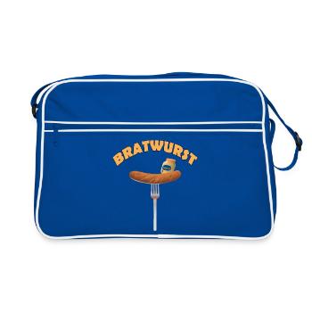Bratwurst - Sac Retro - bleu/blanc - Devant