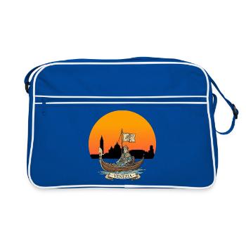 Pêche à Venise - Sac Retro - bleu/blanc - Devant