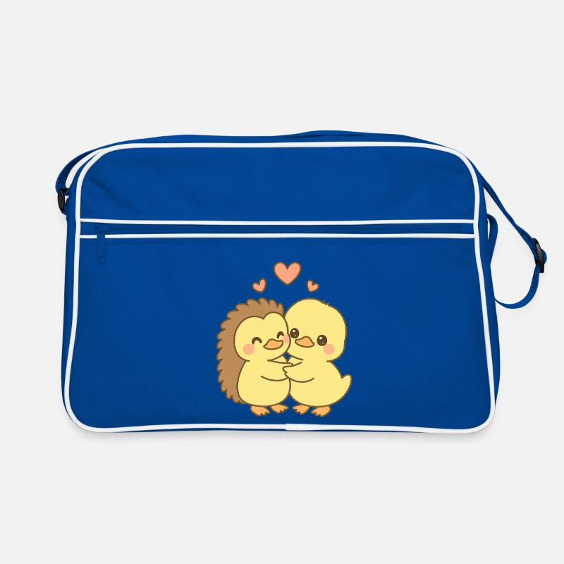 Couple de canards pour la Saint-Valentin Sac Retro