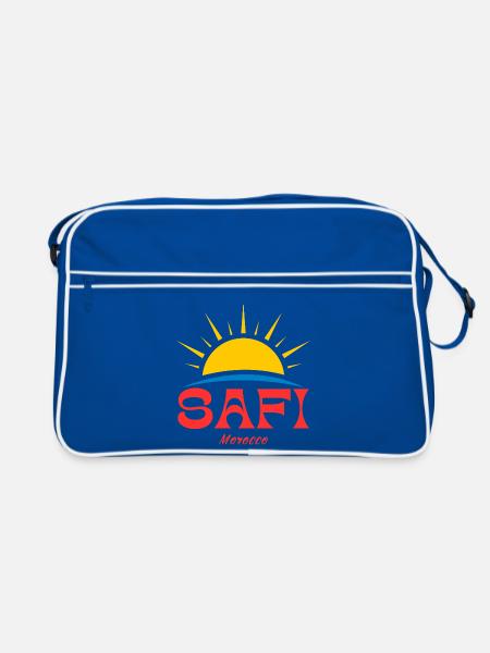 Safi Marocco Lever - Sac Retro - bleu/blanc - Devant