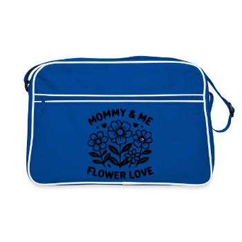 Mommy and Me Floral Matching Look - Retro Bag - blue/white - Front