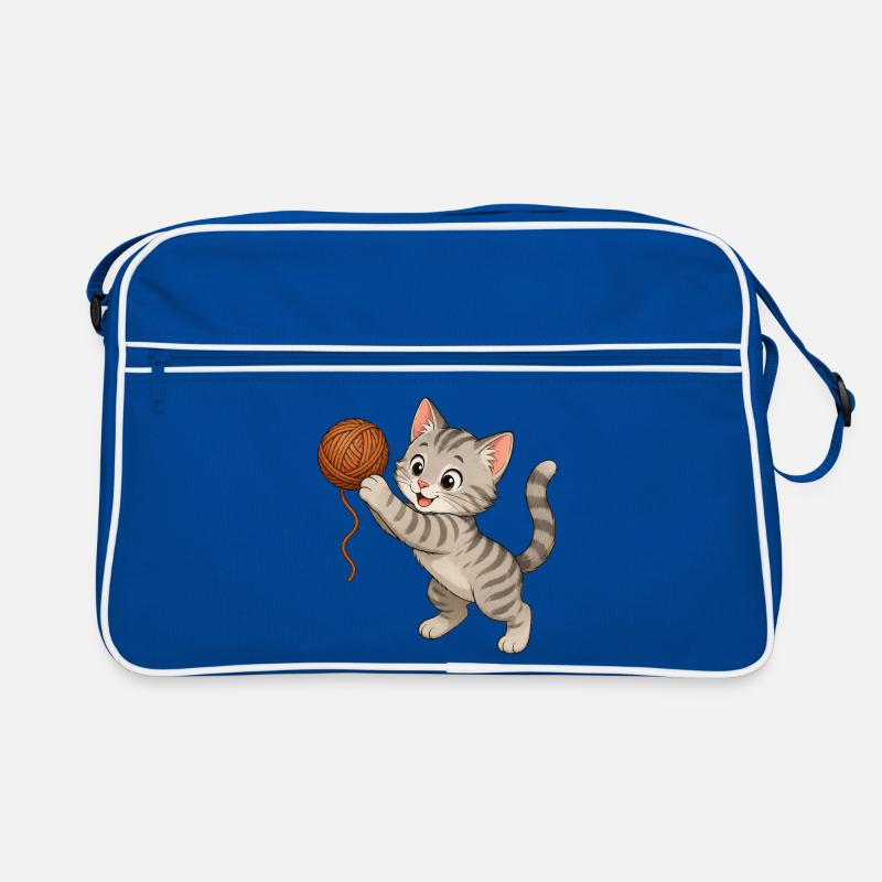 Kitten with wool Retro Bag