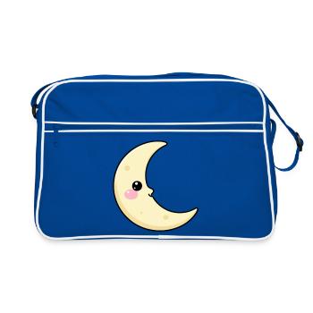 Lune - Sac Retro - bleu/blanc - Devant