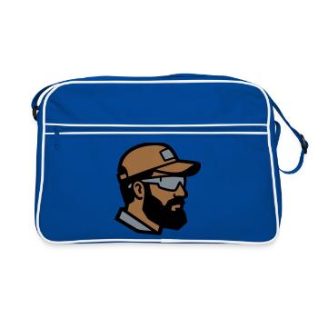 Craftsman Profile Logo - Retro Bag - blue/white - Front