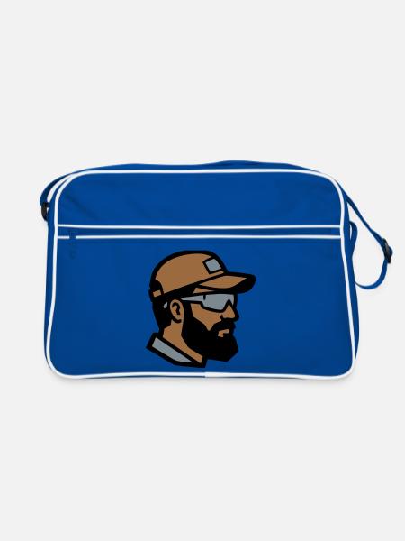 Craftsman Profile Logo - Retro Bag - blue/white - Front