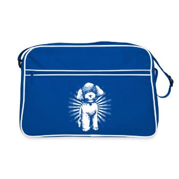 Caniche - Sac Retro - bleu/blanc - Devant