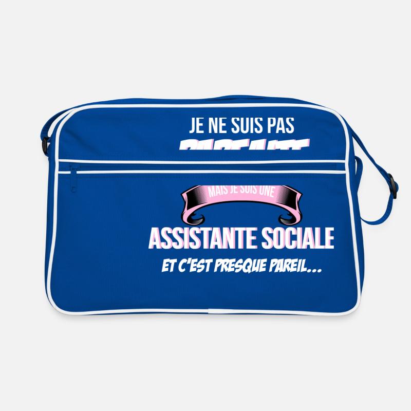 Assistante sociale cadeau humour Sac Retro