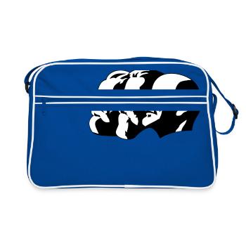 capitalisme - Sac Retro - bleu/blanc - Devant