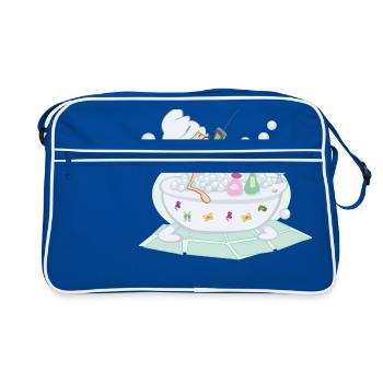 bath bath bathtub bathtub shower shower6 - Retro Bag - blue/white - Front