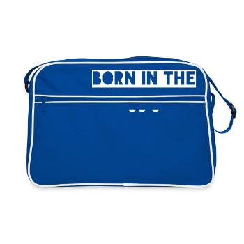 Né dans les années 90 - Sac Retro - bleu/blanc - Devant
