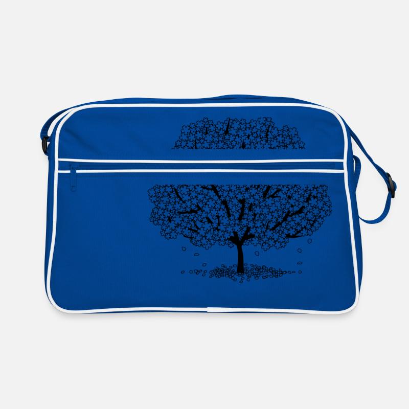 Blühender Baum Retro Tasche