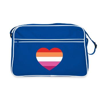 LESBIAN FLAG - Sac Retro - bleu/blanc - Devant