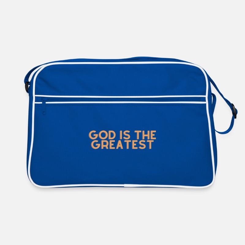 Dieu est le plus grand - Citation chrétienne Sac Retro
