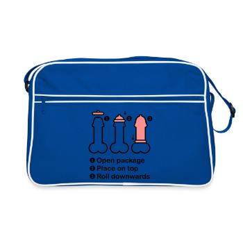manuel de Condom - Sac Retro - bleu/blanc - Devant