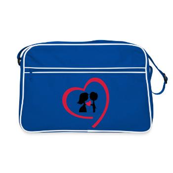 jeunes mariés - Sac Retro - bleu/blanc - Devant