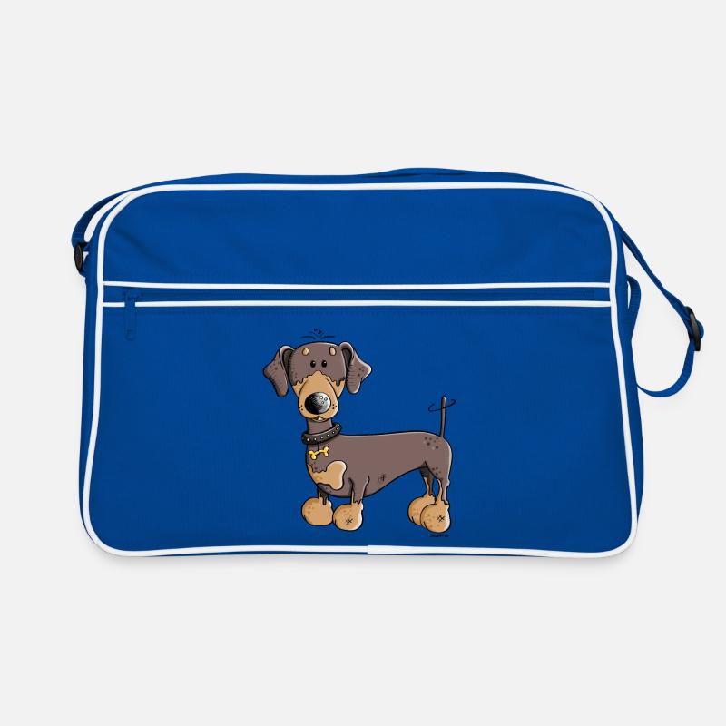 Drôle Teckel Sac Retro
