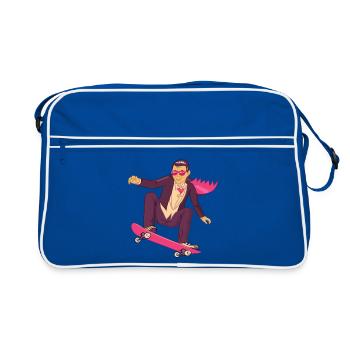 Skater Skating - Sac Retro - bleu/blanc - Devant