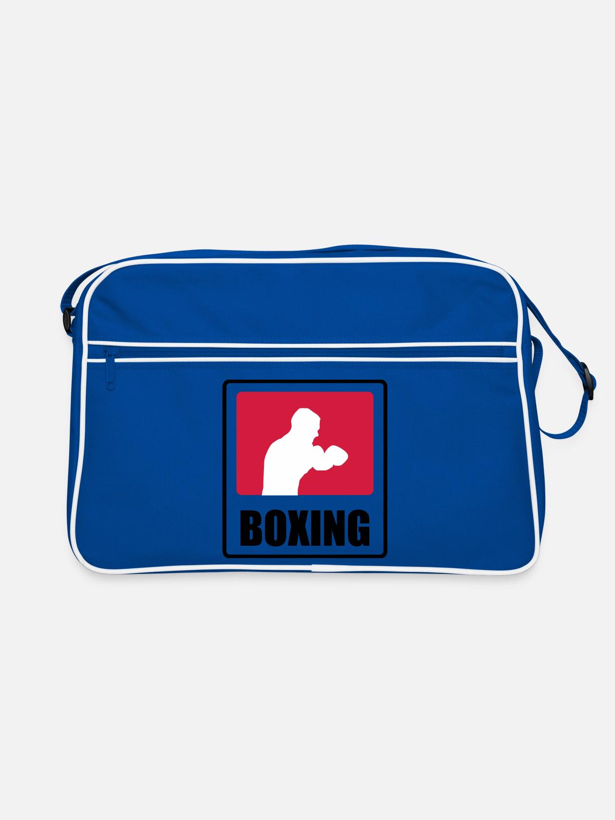 Boxer - Boxing 🥊 - Retro Bag - blue/white - Front