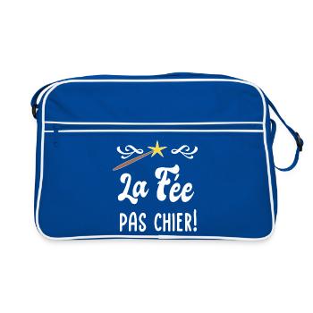 La Fée Pas Cher! - Sac Retro - bleu/blanc - Devant