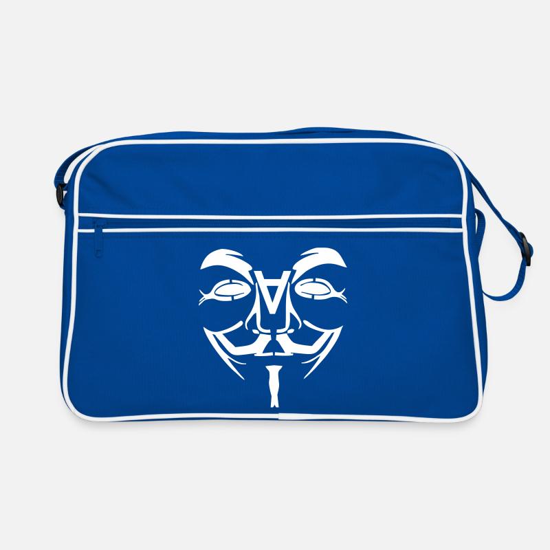 Anonymous Design Face with A Retro Bag