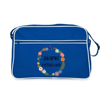 jawoi spring - yes spring, beginning of spring - Retro Bag - blue/white - Front