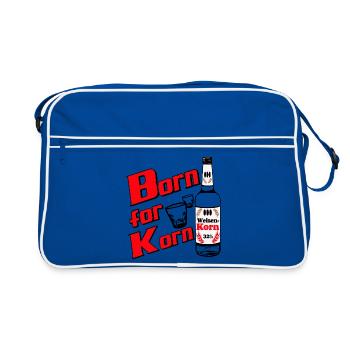 Korn , Party , Weizenkorn Born for Weizenkorn (25) - Retro Bag - blue/white - Front