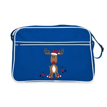 Orignal super mignon pour Noël - Sac Retro - bleu/blanc - Devant