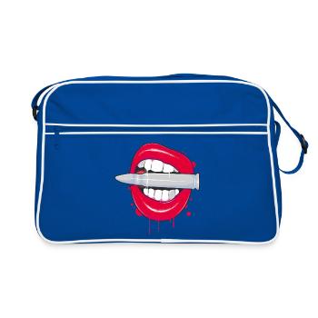 Kiss Kiss Bang Bang - Sac Retro - bleu/blanc - Devant