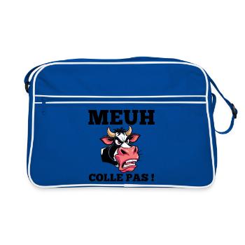 voiture, conduite, conduire - Sac Retro - bleu/blanc - Devant