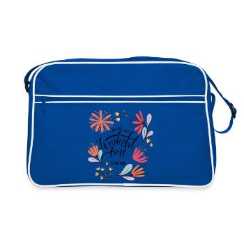 Un moment merveilleux - Sac Retro - bleu/blanc - Devant