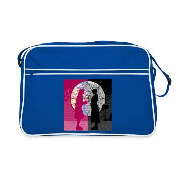 Clin d’œil à Wednesday - Sac Retro - bleu/blanc - Devant