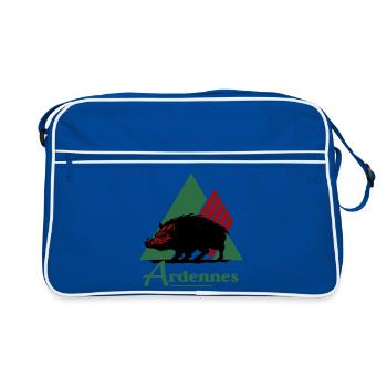 logo emblématique du département des Ardennes - Sac Retro - bleu/blanc - Devant