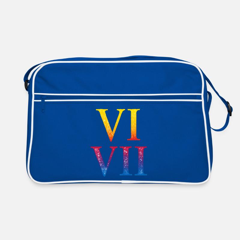 67 Meme VII Roman Numeral Stack Retro Bag