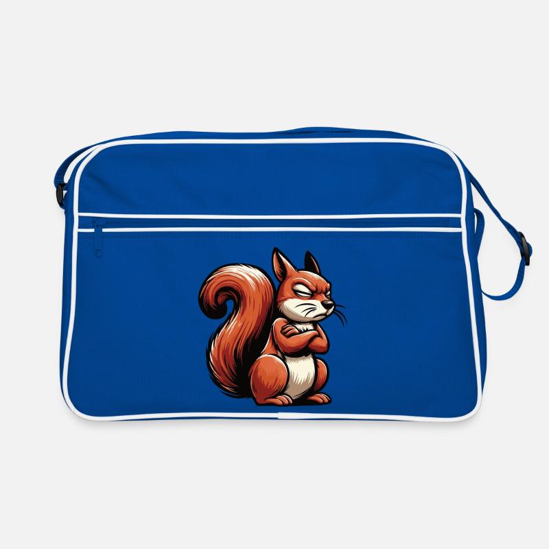Eichhörnchen Eichhorn Eichhörnchenliebhaber Nager Retro Tasche