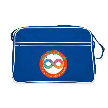 I am not your Meeting Sherpa - Retro Tasche - Blau/Weiß - Vorne