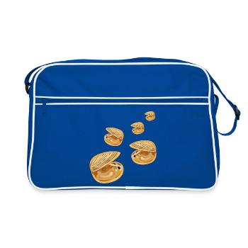 Coquillages décoratifs - Sac Retro - bleu/blanc - Devant