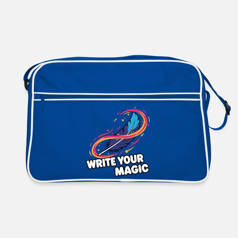 Feather of Writing Magic Retro Bag