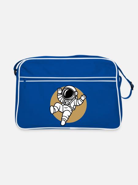 Saltonaut - Retro Tasche - Blau/Weiß - Vorne