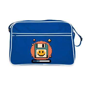 Floppy Disk Retro Internet - Retro Bag - blue/white - Front