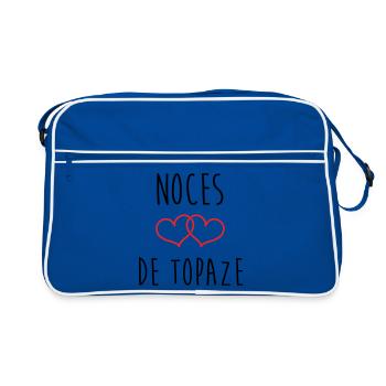 Noces de topaze 44 ans de mariage - Sac Retro - bleu/blanc - Devant