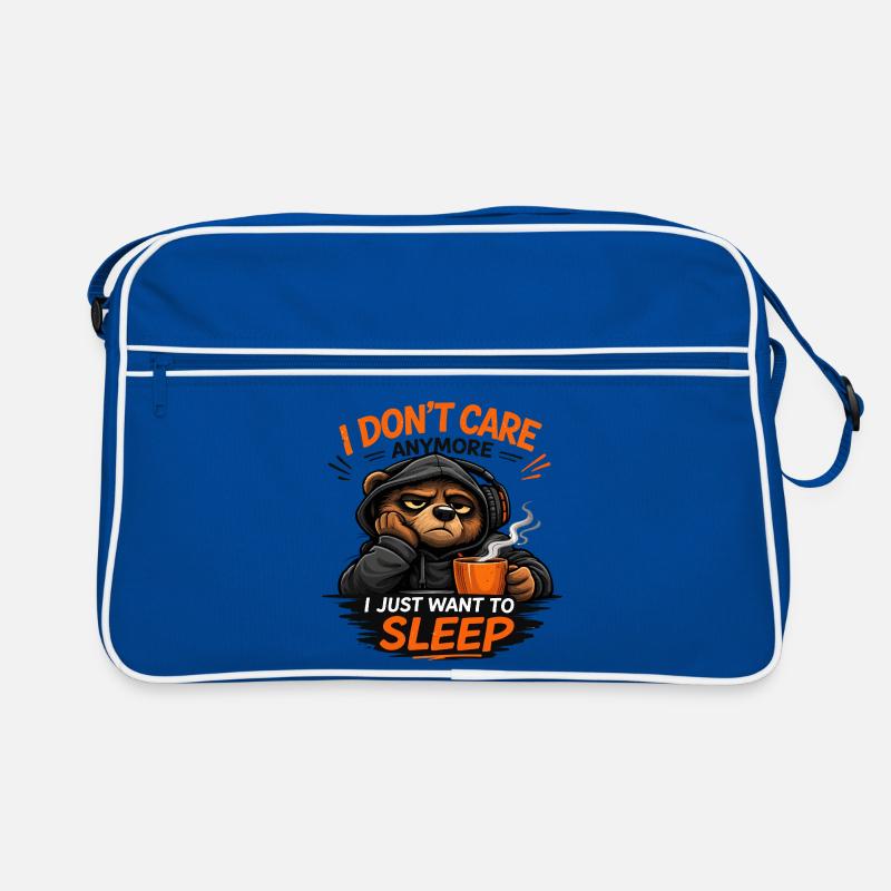 Grumpy Bear Schlaf-Tee Design Retro Tasche