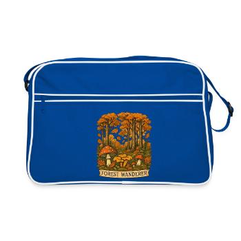 Waldwanderer Herbstpfad - Retro Tasche - Blau/Weiß - Vorne