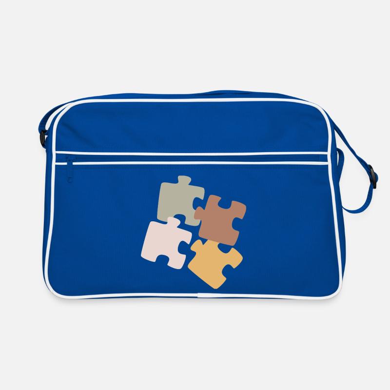 Puzzle Patchwork Vielfalt Retro Tasche