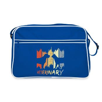 Veterinary Vintage Look - Retro Bag - blue/white - Front